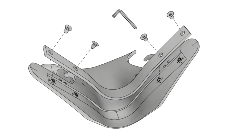 Montage arcade sur arçon polyuréthane